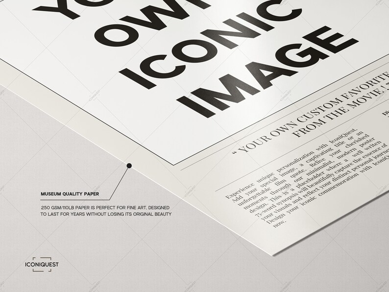 Poster Request Request Your Own Iconic Film Poster | Gift Idea | Vintage Minimalist ...