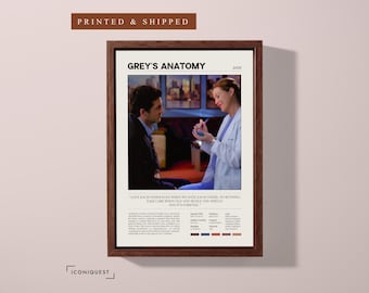 Grey's Anatomy TV Show Poster (2009), Minimalist Wall Decor, Museum-Quality Matte 250gsm
