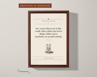 See · American Gangster Quote Print · Movie Wall Decor