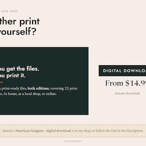 This poster is also sold as an instant digital download in our shop, with both the Light and the Dark edition included
