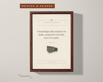 Friendships Take Minutes to Make · Red Rising: Golden Son Quote Print · Book Wall Decor
