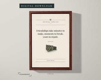 Friendships Take Minutes to Make · Red Rising: Golden Son Quote Print · Digital Download
