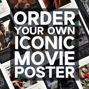 Request Your Own Iconic Film Poster | Gift Idea | Vintage Minimalist Art | Custom Quote | Custom Movie Artwork | Digital & Print Options