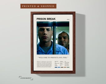 Prison Break TV Show Poster (2005), Minimalist Wall Decor, Museum-Quality Matte 250gsm