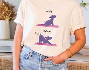 Yoga Dog Shirt Funny Dog TShirt For Dog Lover Funny Gift For Dog Owner Tshirt For Dog Lover T Shirt For Yoga Lover Funny Yoga Shirt