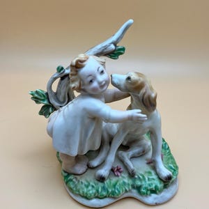 Antique Gebruder Heubach German &quot;Naughty Bare Bottom Baby&quot; Bisque Porcelain Figurine