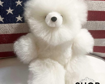Handmade Baby Alpaca Fur Teddy Bear - Peruvian Gift