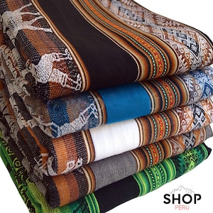 Andean Peruvian blanket | Bohemian Fabric | Peruvian Andean Tablecloth | Inca blanket | Aguayo Textile |Bohemian Blanket |Wedding Decoration