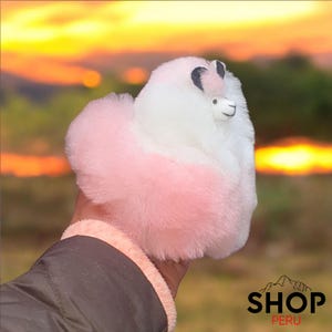wholesale price, alpaca plushies, pack of 3 Alpaca toy made with alpaca hair, purple, pink, blue, green alpaca hair toy, alpaca plush,