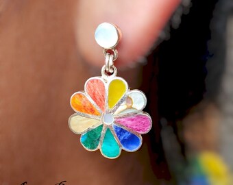 Amen Orecchini Donna Margherita in Argento Dorato Con Zirconi EMAGBBZ