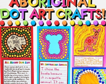 Australian Aboriginal Dot Art Crafts & Writing Activities | NAIDOC, Sorry Day