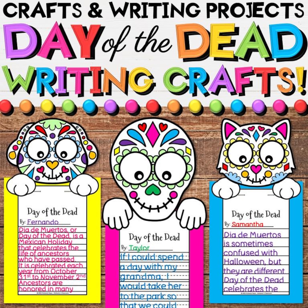 Day of the Dead Writing Craft Activities - El Día De Los Muertos ...