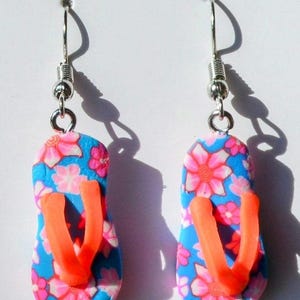 Mini 3D Miniatur Ohrringe mit Motiv FlipFlops Lustig ,Strand,Sommer. Besonders, Geheimnisvoll