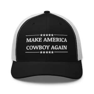 Make America Cowboy Again Retro Trucker Hat