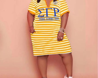 Sigma Gamma Rho Striped Dress