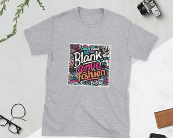 Blank Canvas Fashion Unisex T-Shirt: Bold Lettering for Stylish Self-Expression