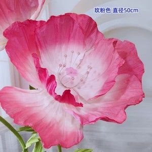 Paper Peony Flowers Large 50cm Diameter Heads for Event Decoration, Birthday Party Backdrop, Kids Room Decor Eco-Friendly Floral Déco image 7