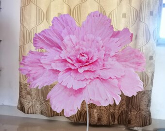 Velvet Peony Flowers 100 cm Large Artificial Flower with Leaf for Wedding Event Decor Floral Arrangement Hotel Room Decoration Birthday Gift