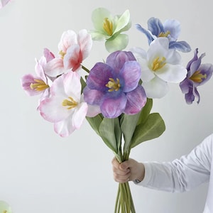 Fiore di tulipano artificiale 5 pezzi Tulipani aperti per la decorazione domestica Allestimenti per la tavola di nozze Decorazioni per eventi Regalo per lei