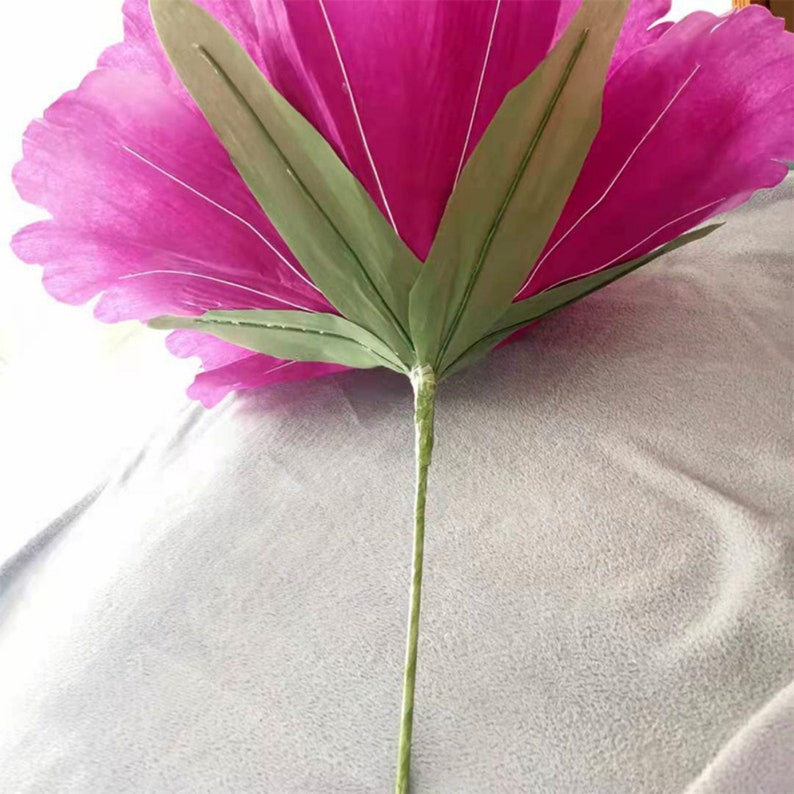 Samt Pfingstrose 100 cm Große Kunstblume mit Blatt für Hochzeit Event Dekor Blumenschmuck Hotelzimmer Dekoration Geburtstagsgeschenk Bild 3