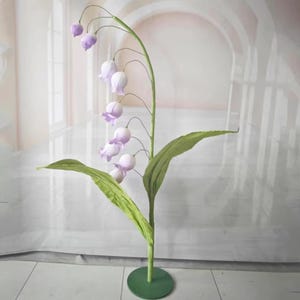 Übergroße Papierblume 5,8 Fuß hoch Lila Glockenblumenbaum Künstliche Campanula Blume für Hochzeit Blumendekor Brautshow Bühnenkulisse