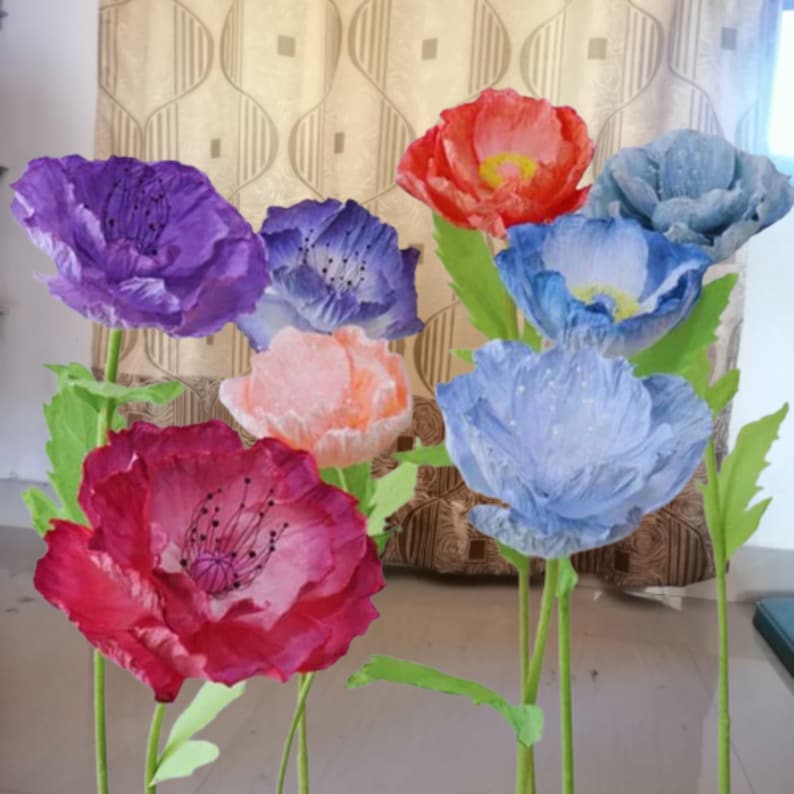 Paper Peony Flowers Large 50cm Diameter Heads for Event Decoration, Birthday Party Backdrop, Kids Room Decor Eco-Friendly Floral Déco image 10
