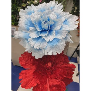 Fiori di peonia di velluto di grandi dimensioni, fiore artificiale grande largo 80 cm con foglia per decorazioni per eventi, addio al nubilato, composizioni floreali per feste