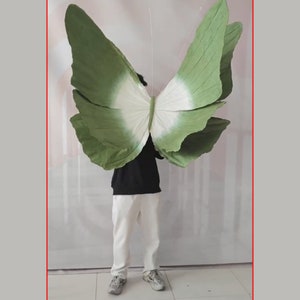 Farfalle di carta oversize Farfalle verdi per la decorazione dello sfondo del palco Servizi fotografici per il primo compleanno Decorazione dell'aula per bambini