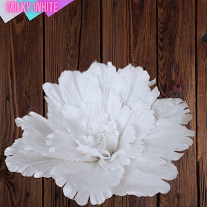 Super grande fiore di peonia bianca 100 cm peonie di carta oversize con foglia per addio al nubilato disposizione di nozze evento all'aperto decorazione floreale