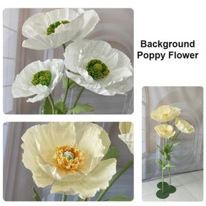 Large Peony Flowers 3 Pieces Set Paper Flower Heads for Event Decoration Wedding Party Backdrop Decor Kids Room Eco-Friendly Floral Décor