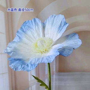 Grandes têtes de pivoines en papier de 50 cm de diamètre pour décoration d'événement, toile de fond de fête d'anniversaire, décoration de chambre d'enfant Déco florale écologique image 9