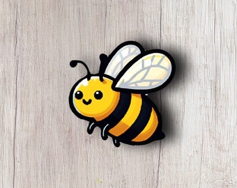 Bee Vinyl Sticker, Bumblebee Sticker for Laptops, Water Bottles, and Notebooks