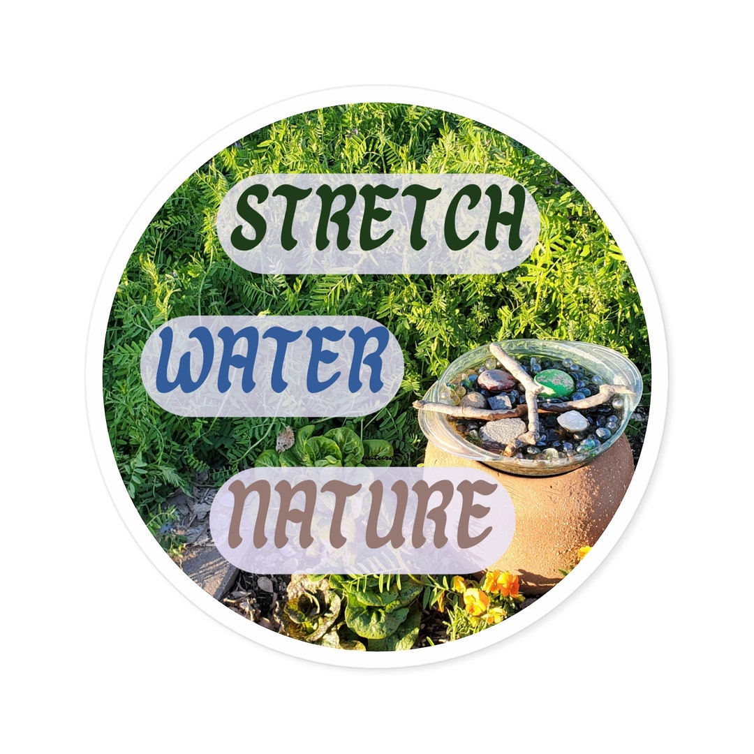 Stretch, Water, Nature - Round Stickers, Indoor\outdoor - Etsy