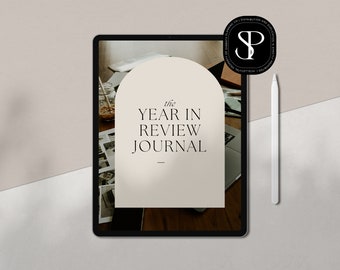 Annual Review Planner - End of Year Reflection, Year in Review - Achieve Your Yearly Goals - Inspiring Self-Improvement Gift