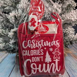 Christmas Baking Gift Set – Glitter Pot Holder, Spatulas & Cookie Mix