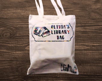 Library Book Tote Bag
