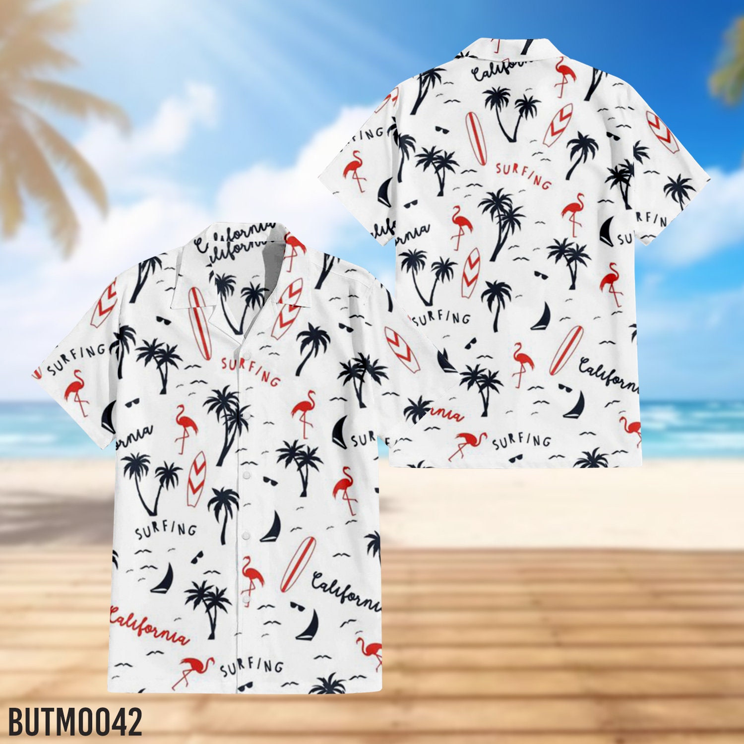 Discover Surfing California Hawaii Shirt, Coconut Hawaiian Shirt