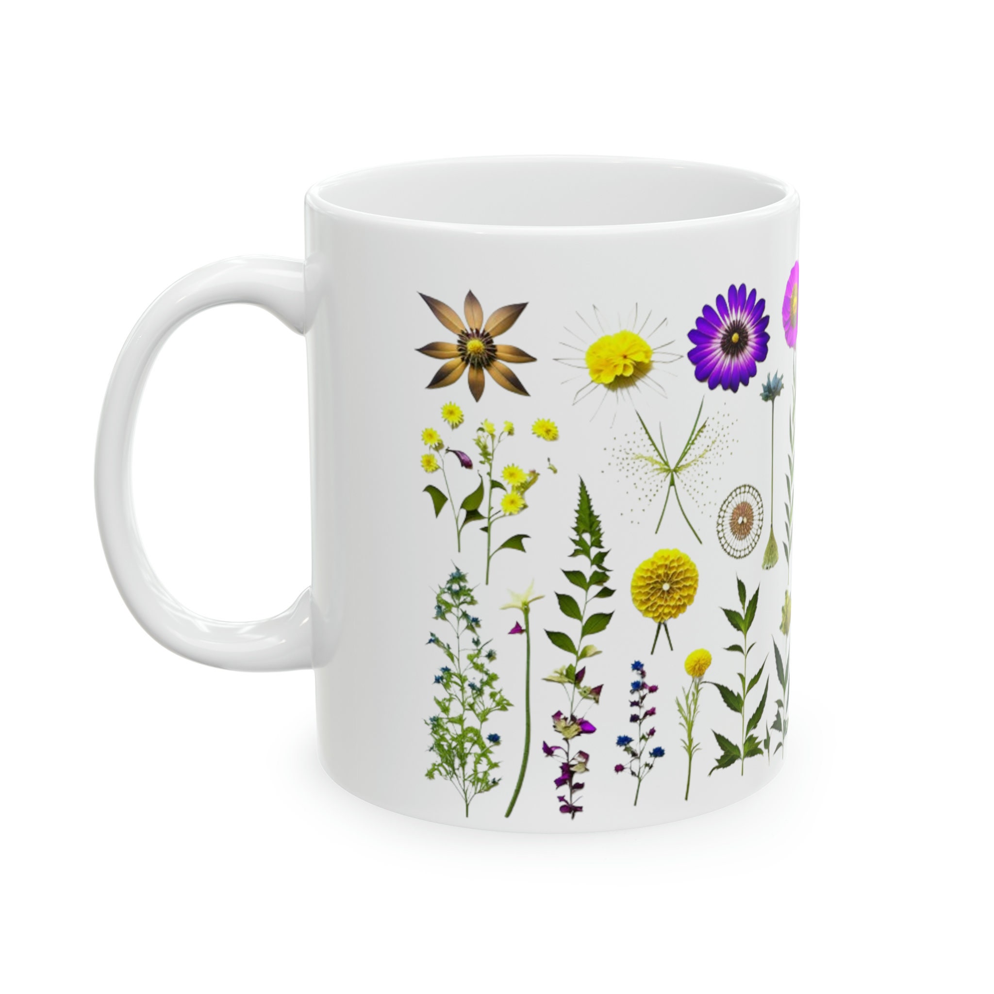 Wildflowers Cottagecore Mug, Cute Botanical Decor Perfect Size for ...