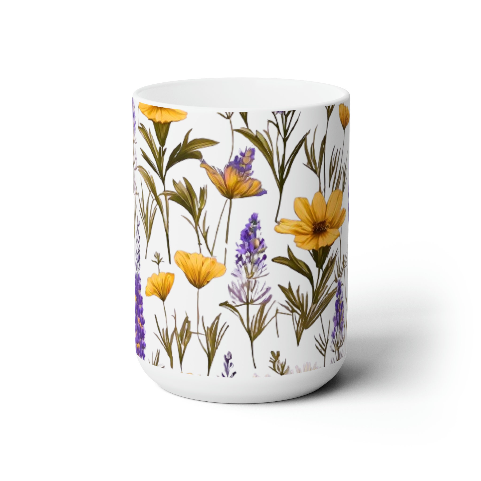 Wildflowers Cottagecore Mug, Cute Botanical Decor Perfect Size for ...