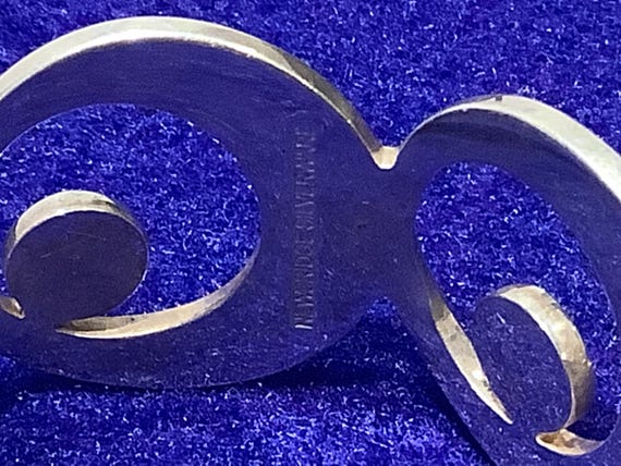 Silvermoon modernist bangle bracelet  silver plat… - image 6