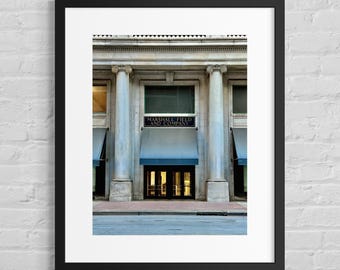 Stampa fotografica dell'insegna fantasma di Marshall Field / Arte storica della vetrina di Chicago