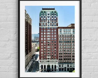 Blackstone Hotel Chicago / Stampa fotografica di architettura / Punto di riferimento storico di Michigan Avenue / Decorazione murale artistica