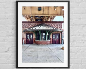 Stampa fotografica della stazione della linea verde di Garfield / Architettura storica della CTA di Chicago