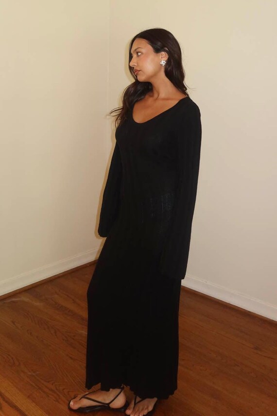 Knit Bell Sleeve Dress - Etsy