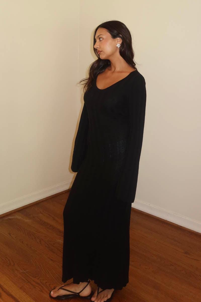 Knit Bell Sleeve Dress - Etsy