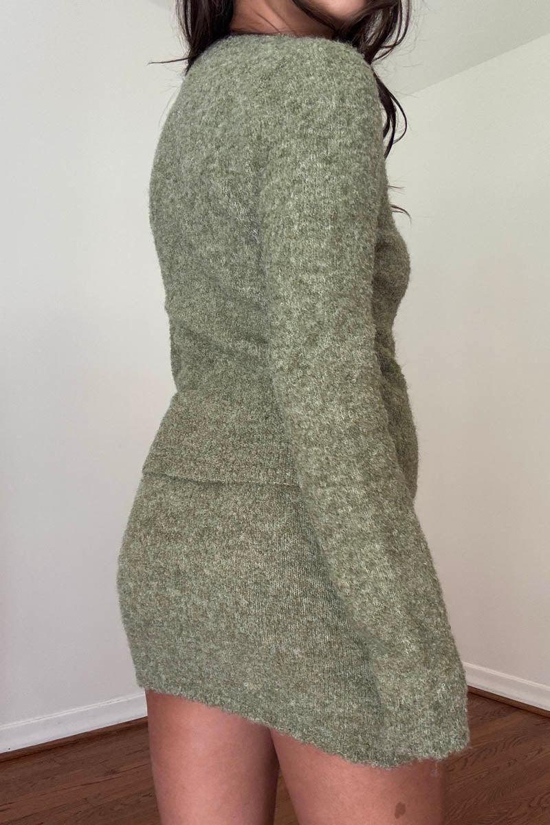 Crochet Cardigan & Mini Skirt Set