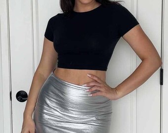 JOSEMOON MICRO MINI SKIRT GRAY 38size