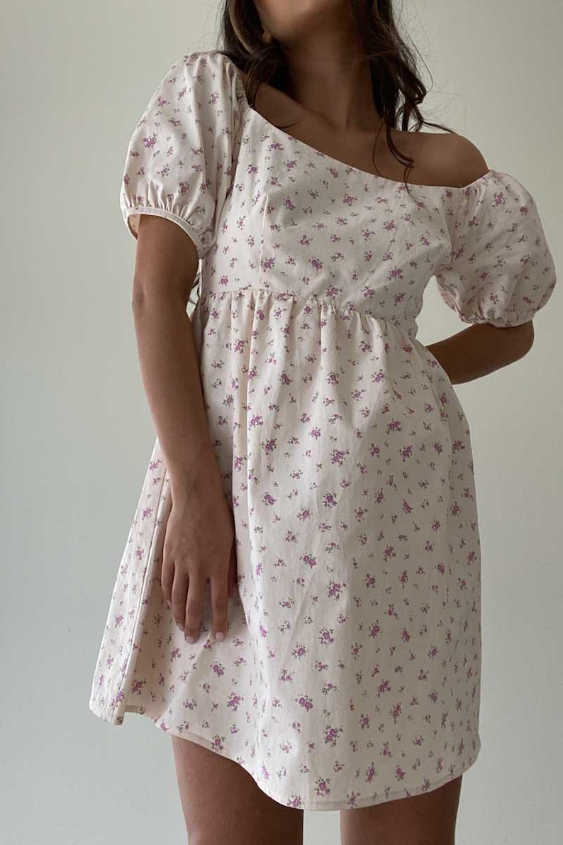 Floral Baby Doll Mini Dress - Etsy