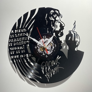 Frank Zappa Vinyl Record Clock, Music Lover Wall Art, Home Decor For Living Room, Christmas Gift For Parents, Apartment Decorations