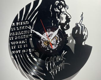 Frank Zappa Vinyl Record Clock, Music Lover Gift